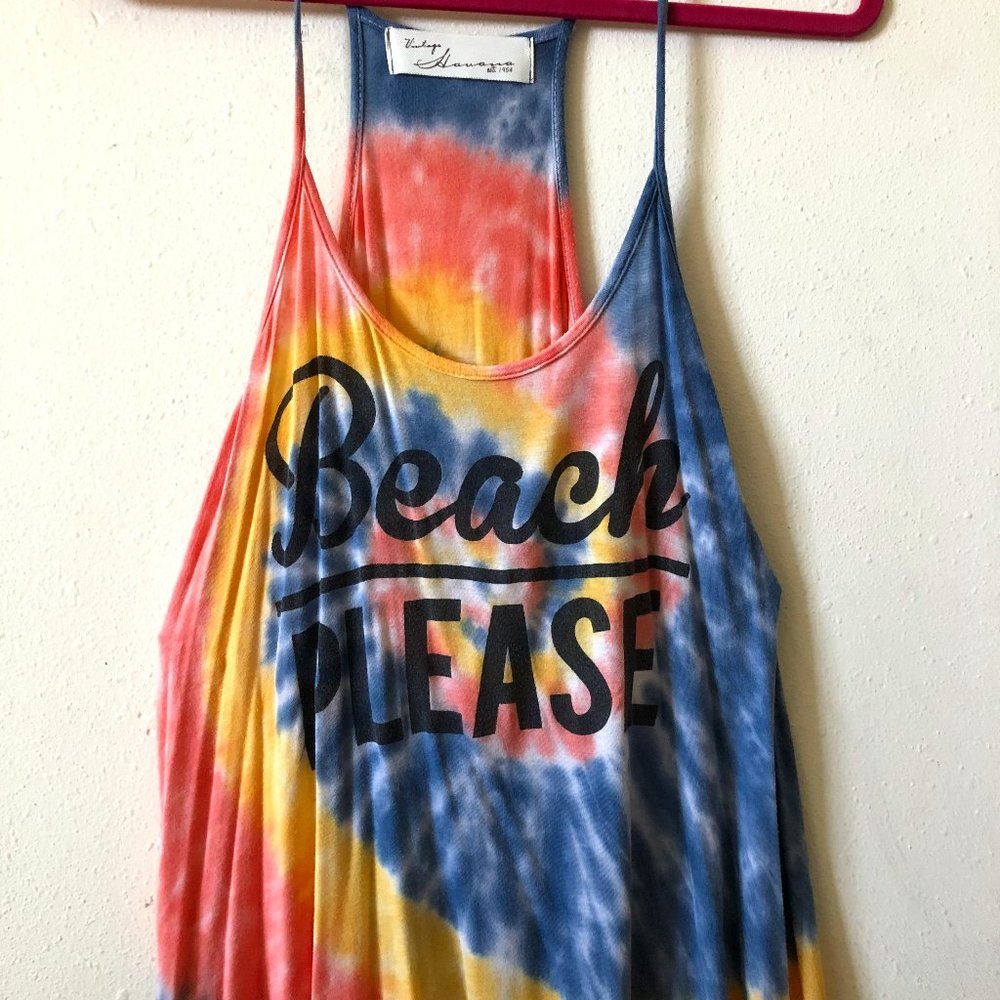 Multicolor beach top